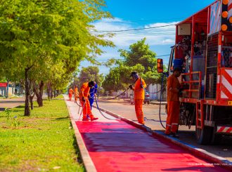 Prefeitura avança na pintura de ciclovias em Boa Vista; após conclusão do trabalho, capital deve chegar a mais de 43 km de malha cicloviária