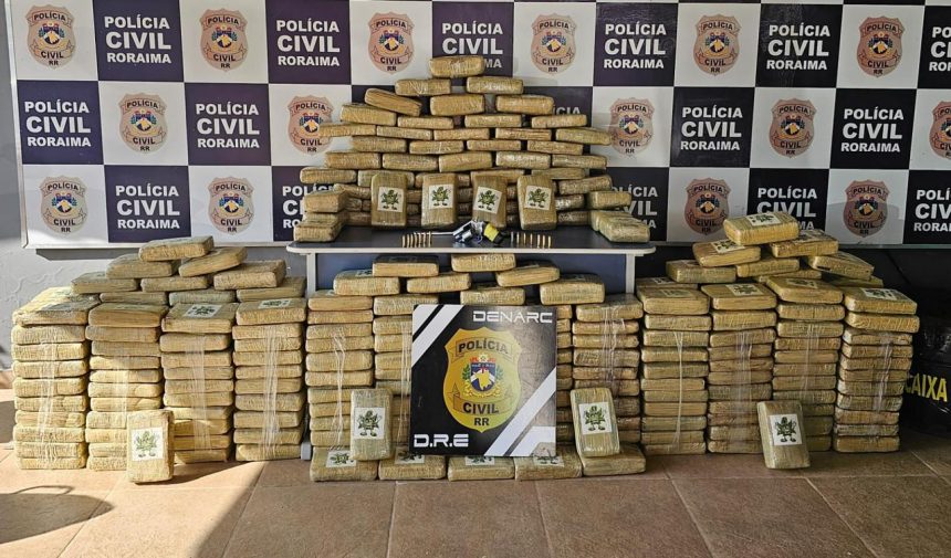 Esquema de tráfico de drogas: dois homens são presos com 320 kg de skunk em RR