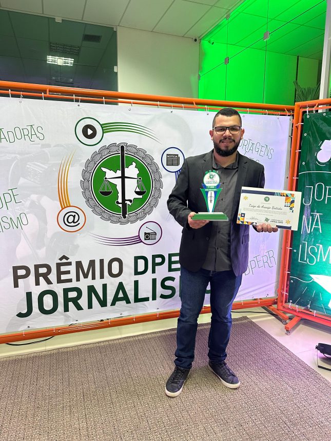 Repórter e apresentador da 93FM conquista 2º lugar no Prêmio DPE de Jornalismo