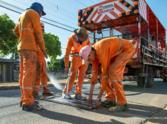 Prefeitura revitaliza sinalização horizontal de ruas e avenidas de Boa Vista
