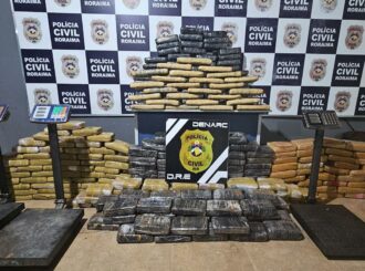 Dois garimpeiros são presos com mais de 300 kg de drogas em Mucajaí
