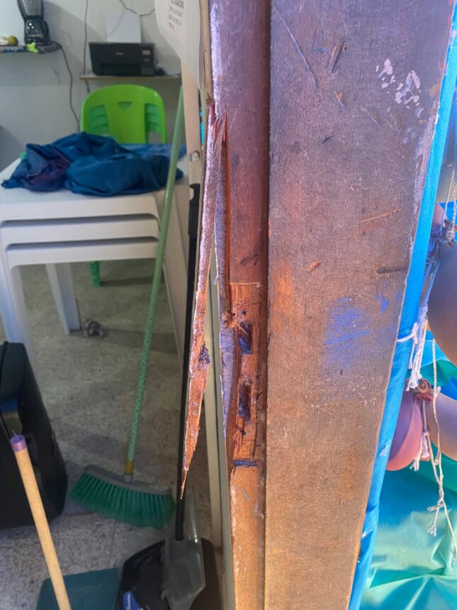 Instalação sanitária que realiza serviços para migrantes em Pacaraima é arrombada e furtada