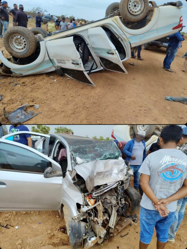 Carro do Governo colide em outro veículo e uma pessoa morre na região do Passarão