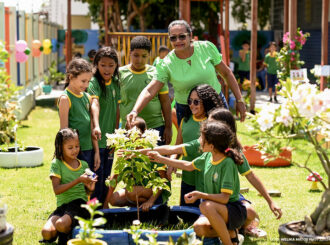 Após vencer concurso nacional que incentiva hábitos saudáveis, escola de Boa Vista constrói praça ecológica