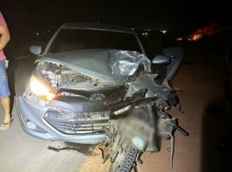 Motociclista morre ao bater de frente com carro na RR-205