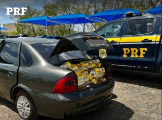 PRF apreende 3 toneladas de farinha de milho contrabandeada na BR-174
