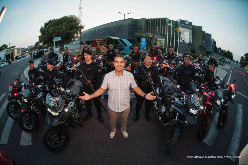 Prefeito Arthur Henrique entrega motocicletas novas para fortalecer a segurança em Boa Vista
