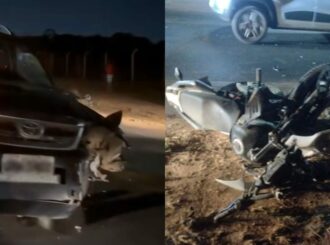 Motociclista morre após perder controle da direção e bater contra caminhonete na BR-174