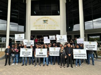 Policiais penais de RR se manifestam na Assembleia Legislativa contra assédio moral na Sejuc