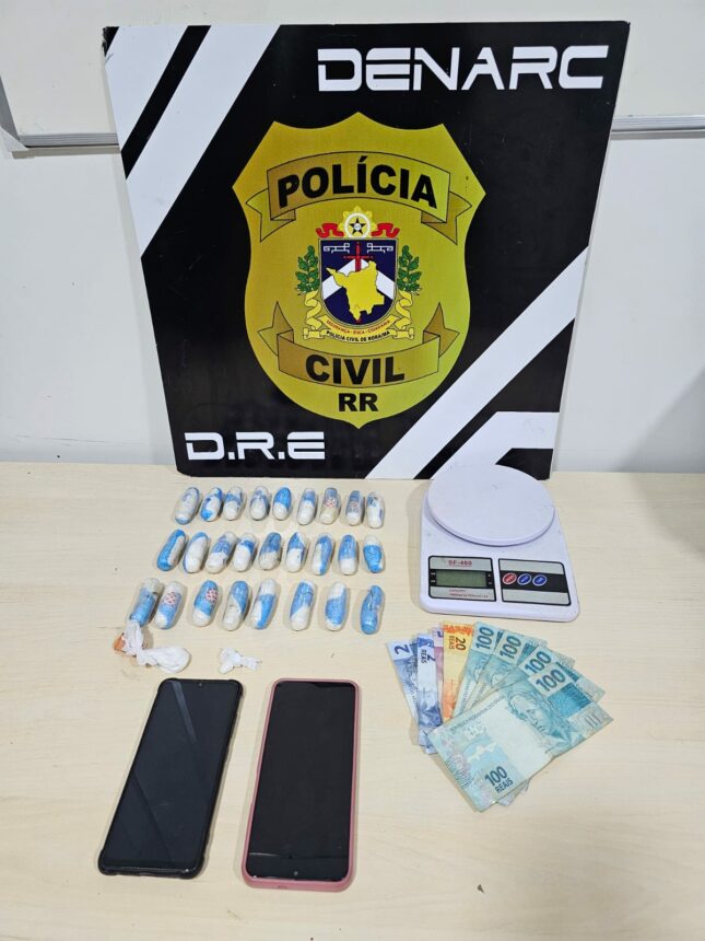 Quatro pessoas são presas em flagrante suspeitas de traficar drogas em Boa Vista