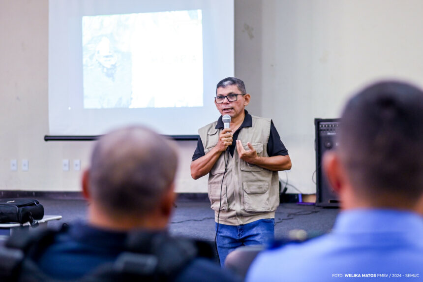 Guarda Civil Municipal de Boa Vista participa de palestra para fortalecer prevenção da malária