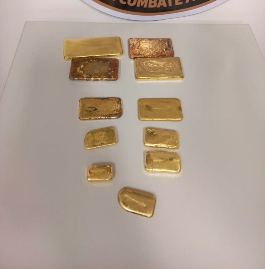 Passageiro é preso pela PF com 2,5 kg de ouro ilegal no Aeroporto de Boa Vista