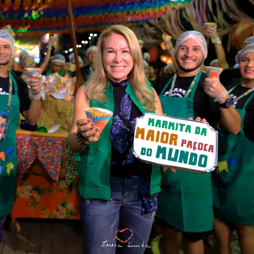 Há quase 10 anos, Teresa criava a ‘Maior Paçoca do Mundo’ durante o Boa Vista Junina