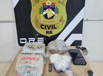 Tráfico de drogas: estudante de enfermagem é preso em rodoviária de Boa Vista com cocaína e maconha