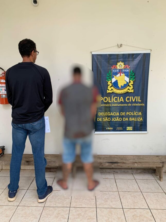 Jovem é preso no interior de RR suspeito de tentar matar esposa com golpes de tesoura durante discussão