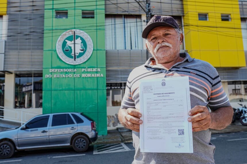 Sem certidão de nascimento há 12 anos após incêndio, agricultor recebe segunda via do documento