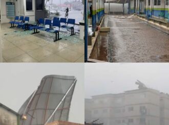 Quedas de árvores, rompimento de vidraça em hospital e imóveis destelhados: chuva e ventos fortes causam danos em Boa Vista