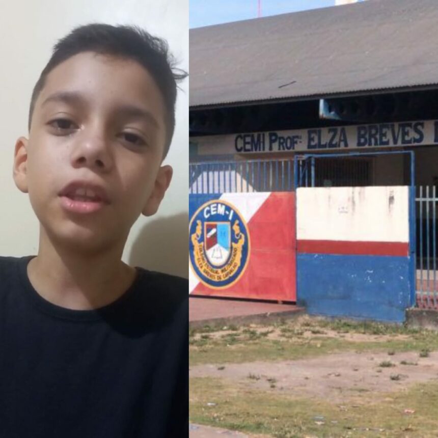 Recebendo aulas on-line, menino de 11 anos pede ao governador de Roraima para concluir obra da Escola Elza Breves, em reforma há 2 anos; veja vídeo