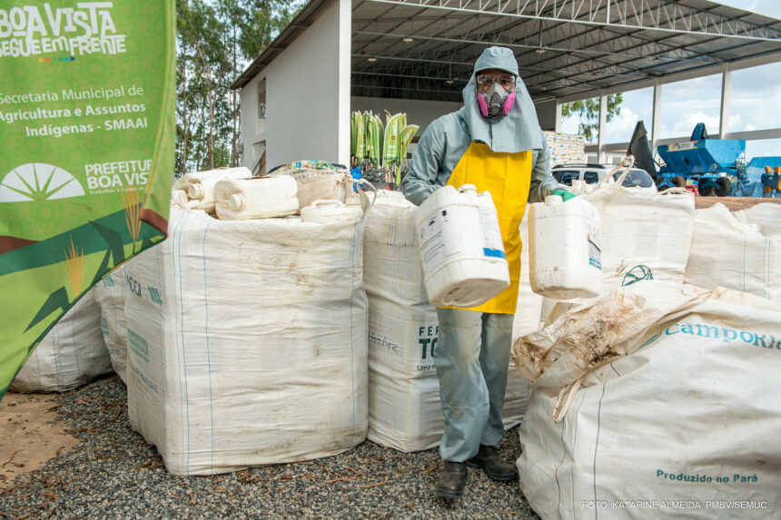 Embalagens vazias de produtos agrícolas são recolhidos em ação até quinta-feira