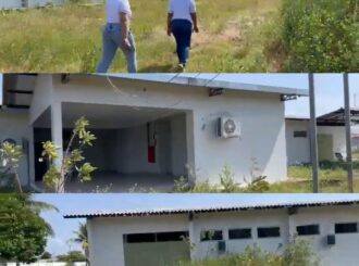 Em reforma há cinco anos: Sindicato visita obra do único hospital de Bonfim e constata abandono