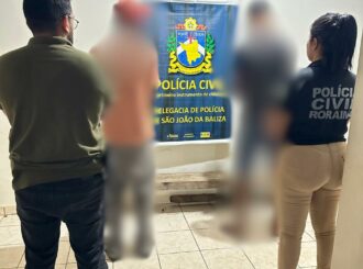 Dupla é presa suspeita de torturar, assassinar e esconder corpo de jovem em vala no interior de RR