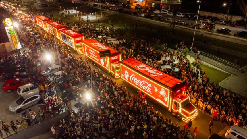 Caravanas de Natal da Coca-Cola percorrem Boa Vista pela primeira vez neste final de semana; confira o trajeto