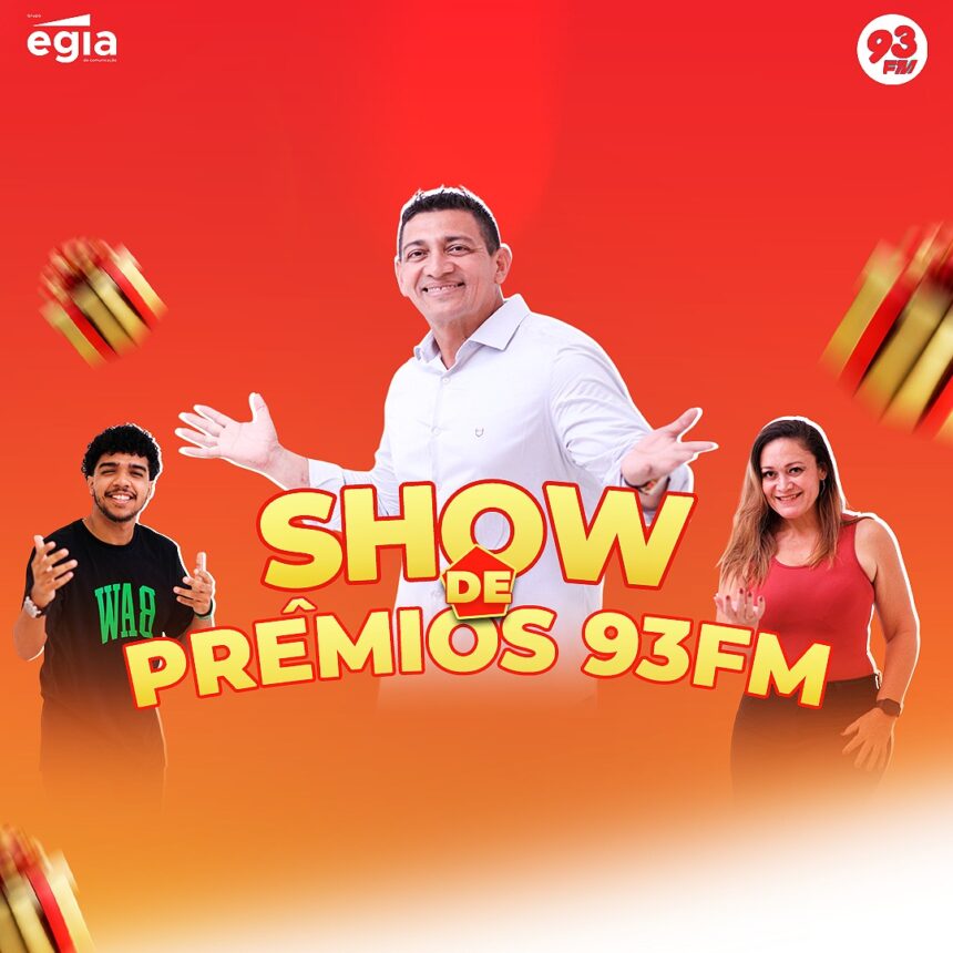 Vale-presente, kits e muitos mais: Rádio 93FM sorteia brindes na promoção ‘Show de Prêmios’