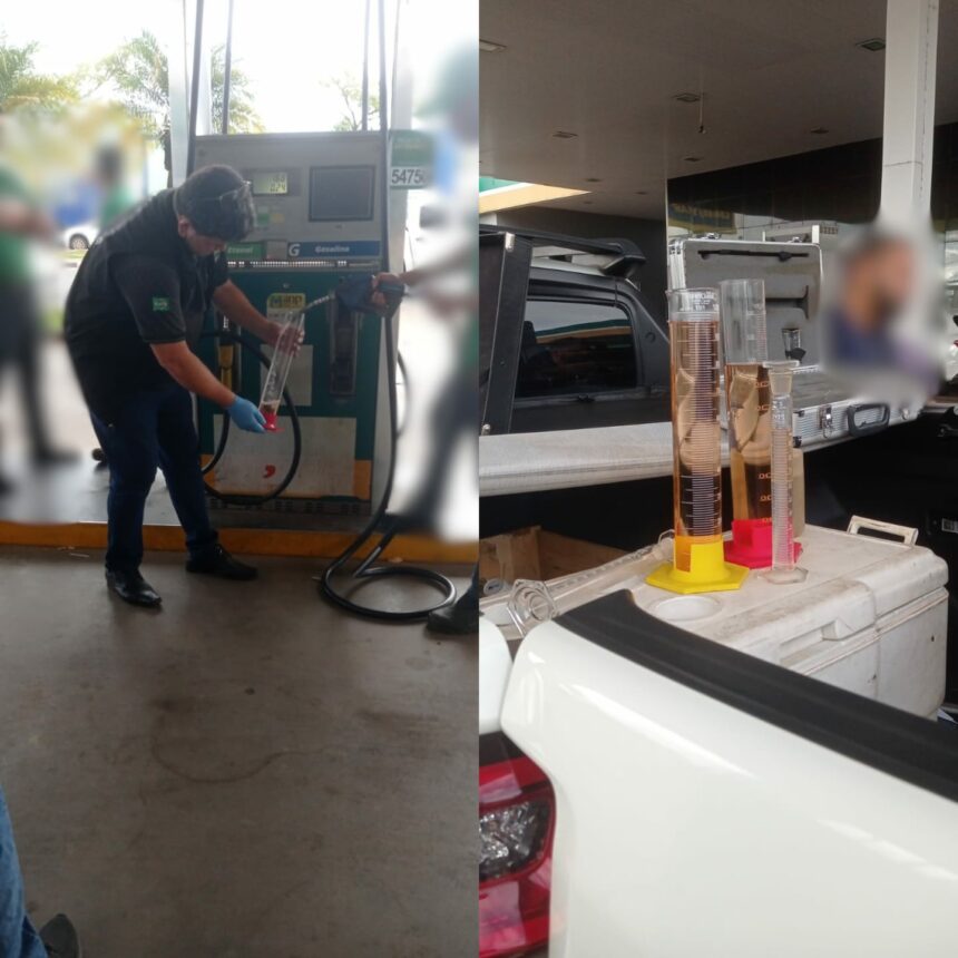 Após denúncia de consumidor sobre gasolina supostamente adulterada, posto de combustível no bairro Jardim Floresta recebe fiscalização