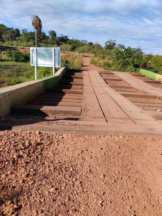 Moradores temem desabamento de ponte na Vicinal do Campinho, em Alto Alegre