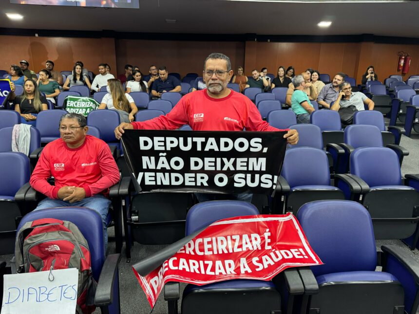 Na Assembleia: movimento pede apoio aos deputados para impedir terceirização dos leitos de UTI