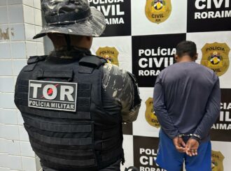 Foragido por assassinato é capturado após ameaçar moradores em área rural do Amajari