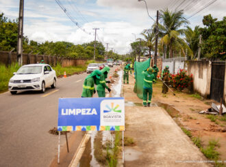 Serviços de limpeza alcançam 16 bairros nesta segunda-feira e devem remover 400 toneladas de resíduos em Boa Vista
