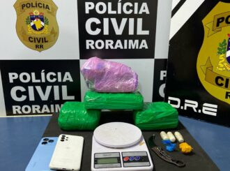 Mulher é presa com 4kg de drogas em Boa Vista