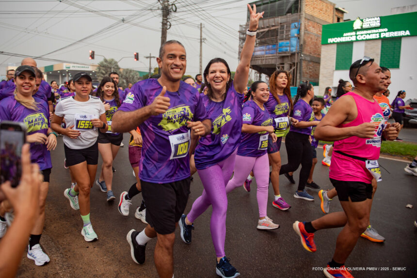 Corrida Patrulha Maria da Penha reúne 5 mil pessoas no combate à violência contra a mulher em Boa Vista