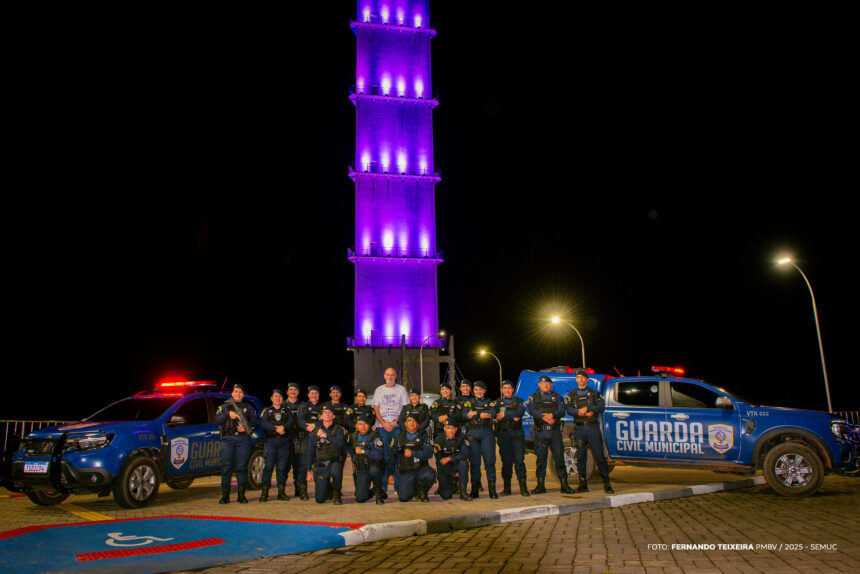 AGOSTO LILÁS: Prefeitura inicia campanha com acendimento das luzes do Mirante Edileusa Lóz