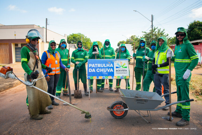 Patrulha da Chuva já retirou mais de 360 toneladas de resíduos em Boa Vista