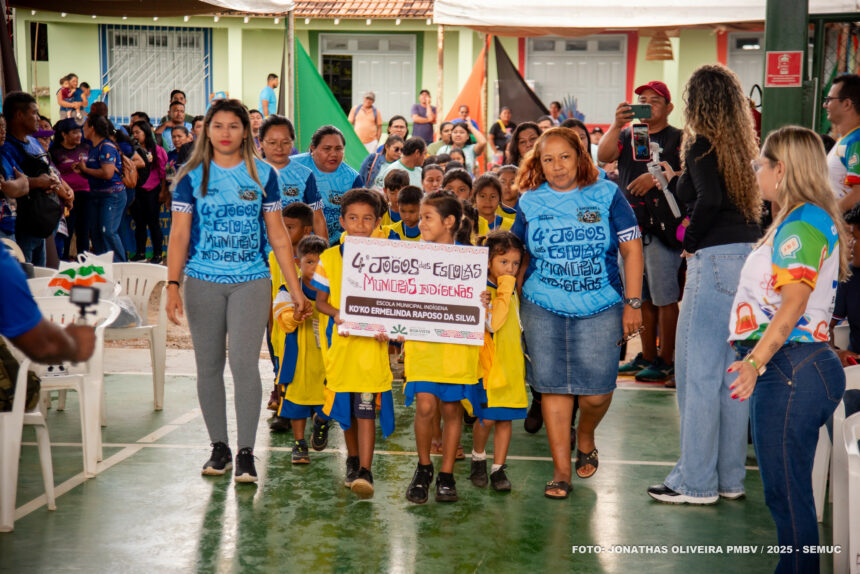 Jogos das escolas municipais indígenas reúnem mais de 500 alunos no Truaru da Cabeceira