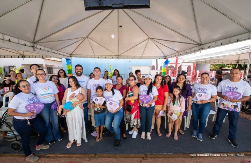 Prefeitura com Você chega ao bairro Nova Canãa com ações voltadas à campanha “Agosto Lilás” e ao mês da “Primeira Infância”