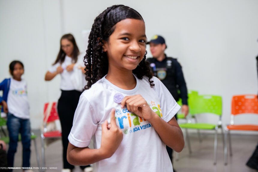 Crianças aprendem sobre combate à violência contra mulher em Boa Vista