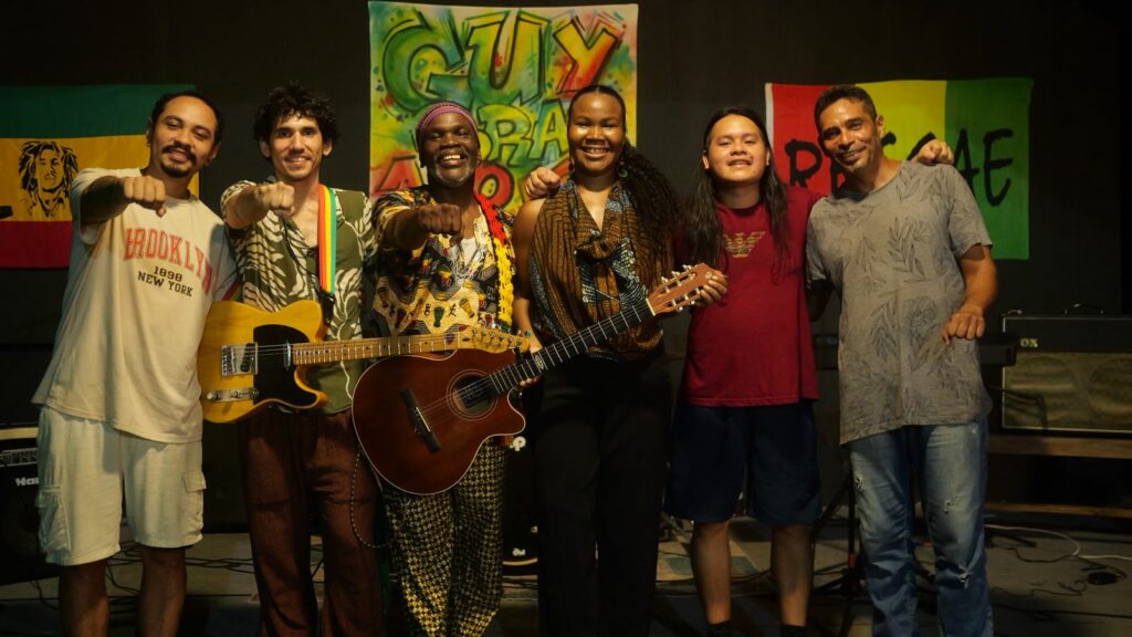 Fotos da banda em apresentações de show