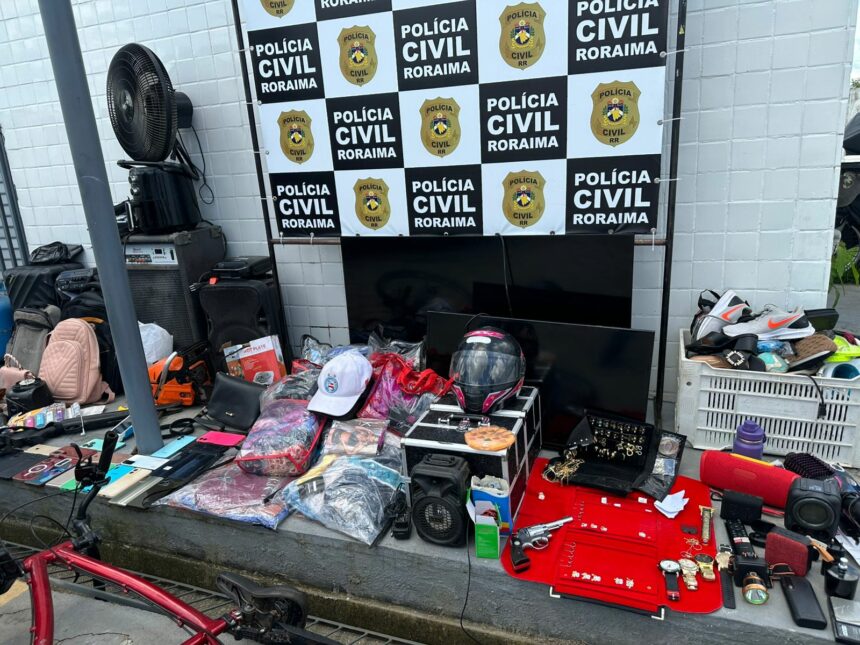 Operação da Polícia Civil apreende mais de dois mil objetos furtados e prende seis pessoas em flagrante no interior de Roraima