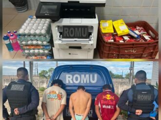 Três homens são detidos pela Guarda Municipal após furto de merenda e outros itens em escola de Boa Vista