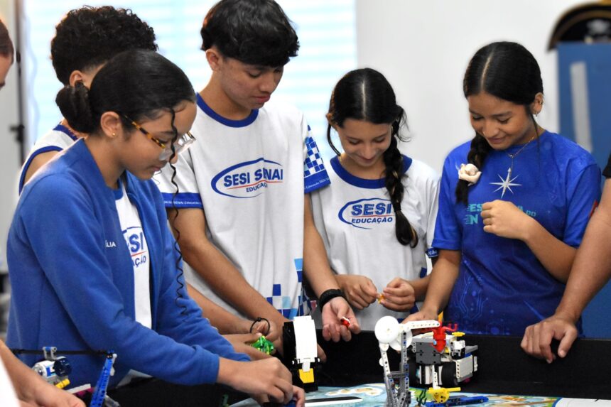 Escola do SESI Roraima sedia neste sábado etapa estadual da Olimpíada Brasileira de Robótica