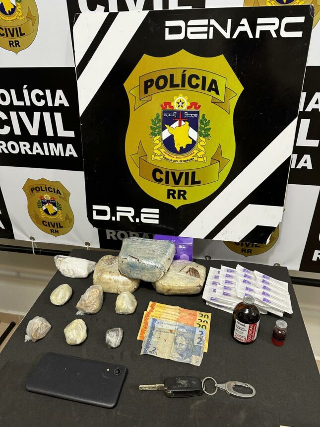 Homem é preso com cocaína, dinheiro e anabolizantes no bairro Cidade Satélite