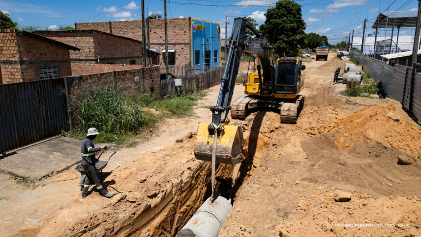 Prefeitura de Boa Vista implanta mais de 1,2 km de drenagem no Pedra Pintada