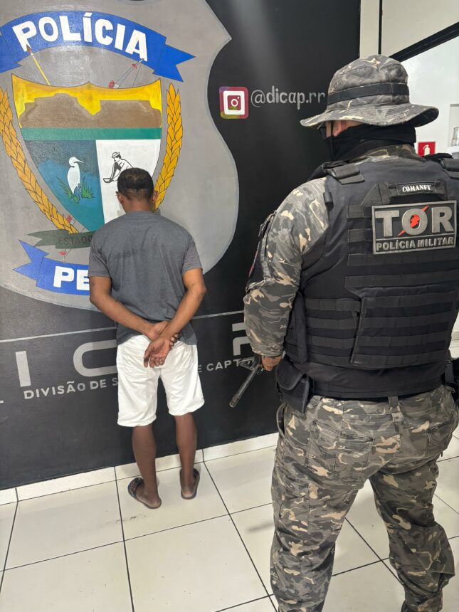 Homem é preso dentro de van após descumprir medidas cautelares em Mucajaí