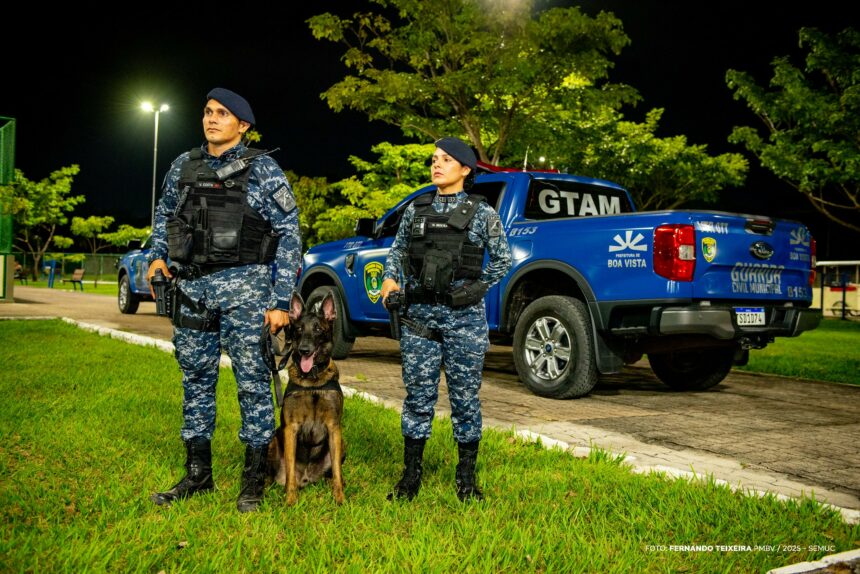 Guarda Civil Municipal reforça segurança em praças de Boa Vista com ‘Operação Saturação’