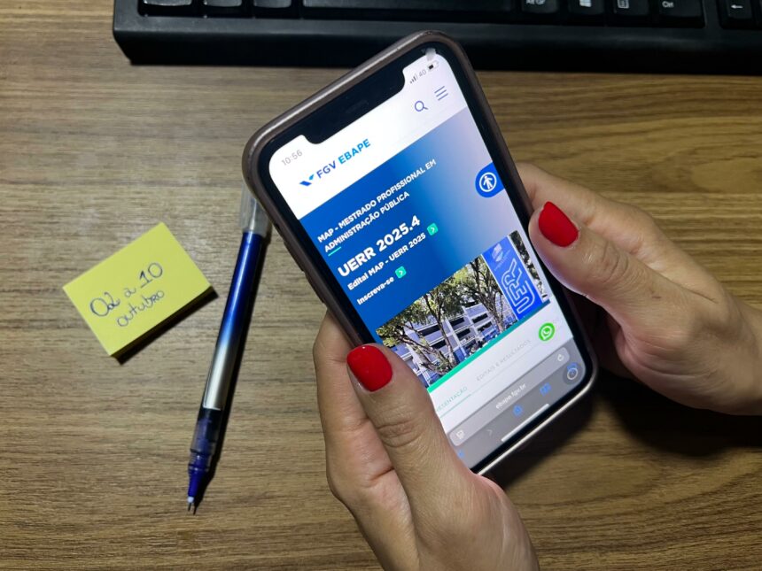 Uerr abre inscrições para Mestrado Profissional em Administração Pública em parceria com a FGV