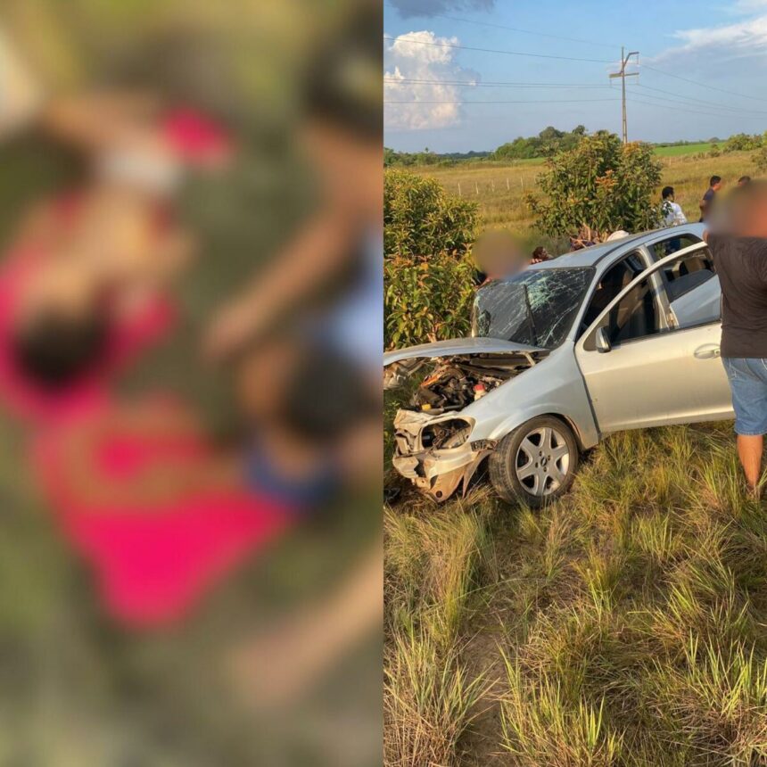 Motorista em direção perigosa causa acidente de trânsito envolvendo crianças na RR-205, em Roraima