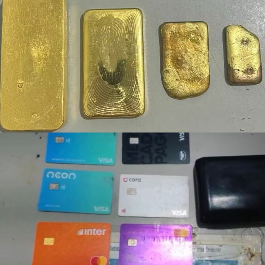 Homem é preso com quatro barras de ouro avaliadas em R$ 1 milhão na BR-401, no Bonfim
